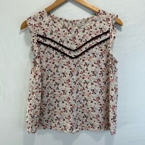 Abercrombie & Fitch Floral Blouse CottageCore boho  Crop sleeve size S